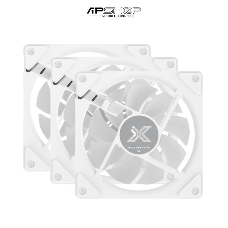 Fan Xigmatek Starz Pro Arctic | Màu trắng | Kit 3 cái