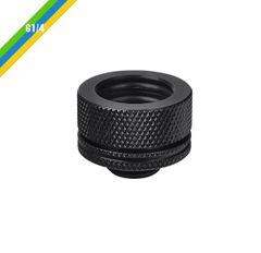 Fit Nối Thermaltake Pacific G1/4 PETG Tube 5/8” OD Compression – Black
