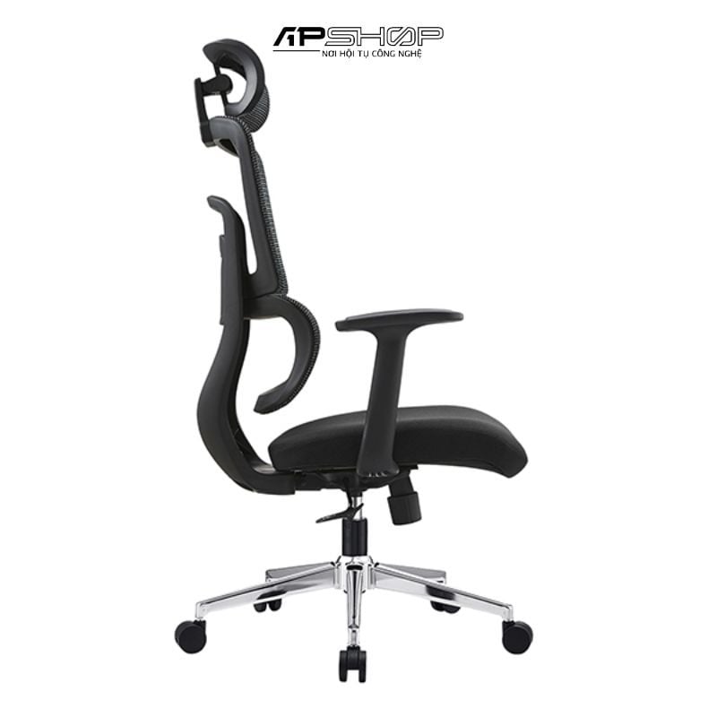 Ghế EDRA EEC219 Black Grey | Kê tay nhựa PP cố định