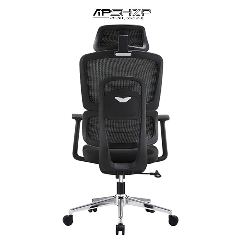 Ghế EDRA EEC219 Black Grey | Kê tay nhựa PP cố định