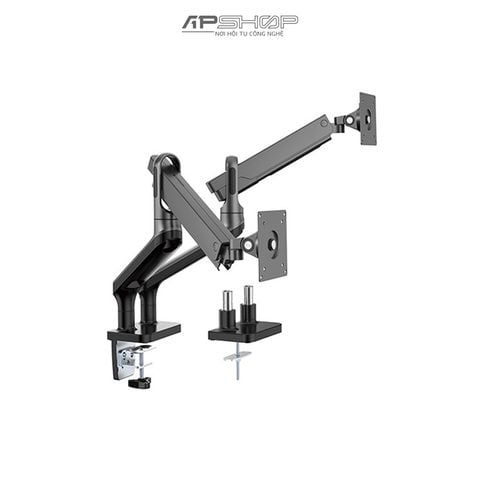 Giá treo màn hình Brateck LDT50 hỗ trợ 2 màn hình cong lên đến 32" VESA 75 / 100 | Chính hãng
