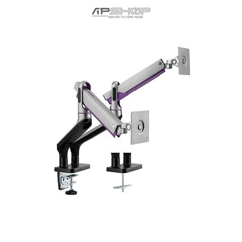 Giá treo màn hình Brateck LDT50 hỗ trợ 2 màn hình cong lên đến 32" VESA 75 / 100 | Chính hãng