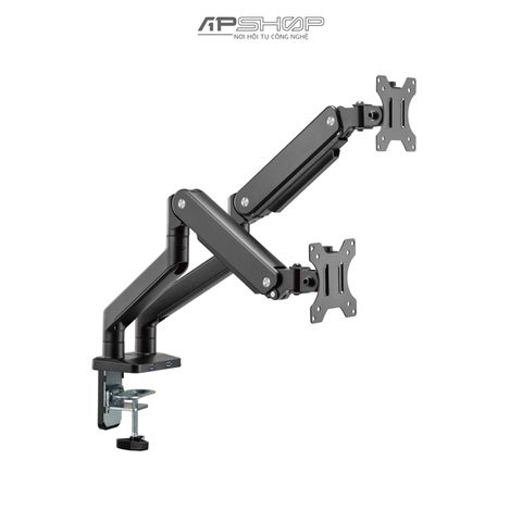 Giá treo màn hình Human Motion M8 2 màn 17-32" Vesa 75-100mm tối đa 10kg | Chính hãng
