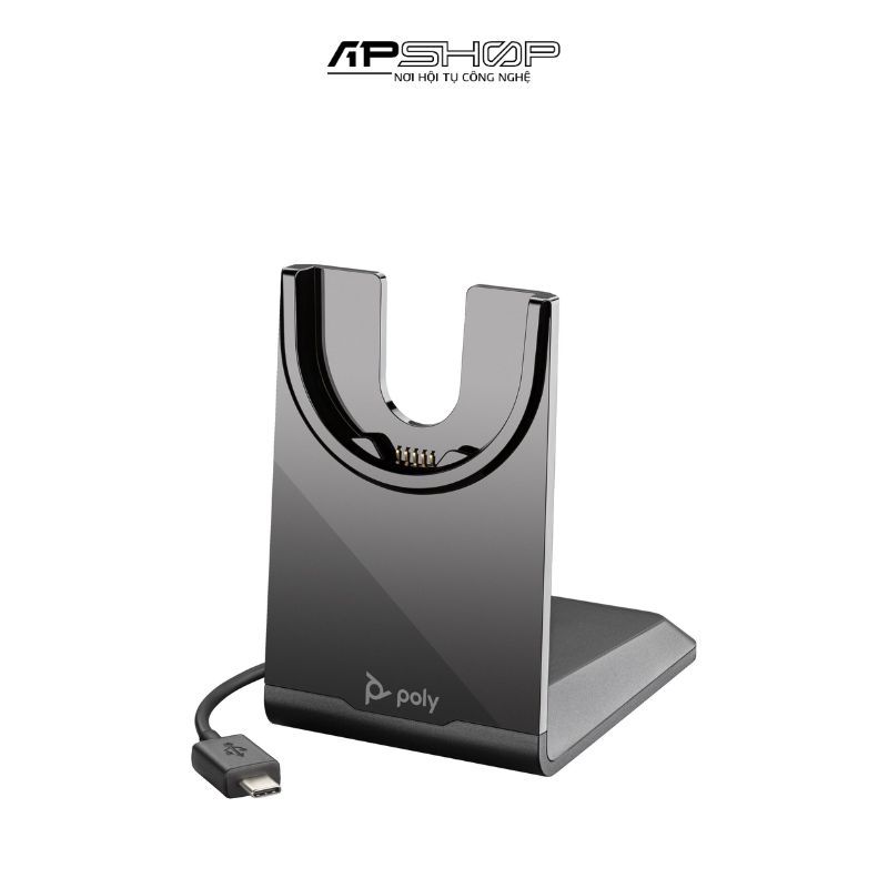 Giá đỡ kèm sạc cho tai nghe không dây Poly VFocus2 | 783R7AA