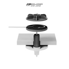 Giá Gắn Treo Trần Mic POD Logitech Rally | Màu Trắng