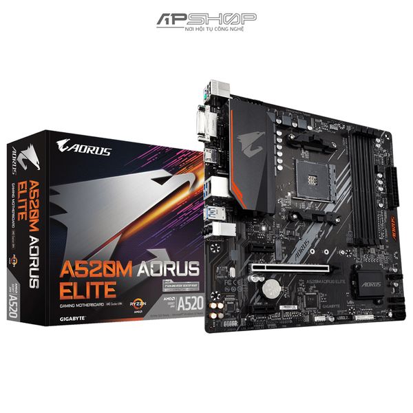 GIGABYTE A520M AORUS ELITE - Hàng chính hãng