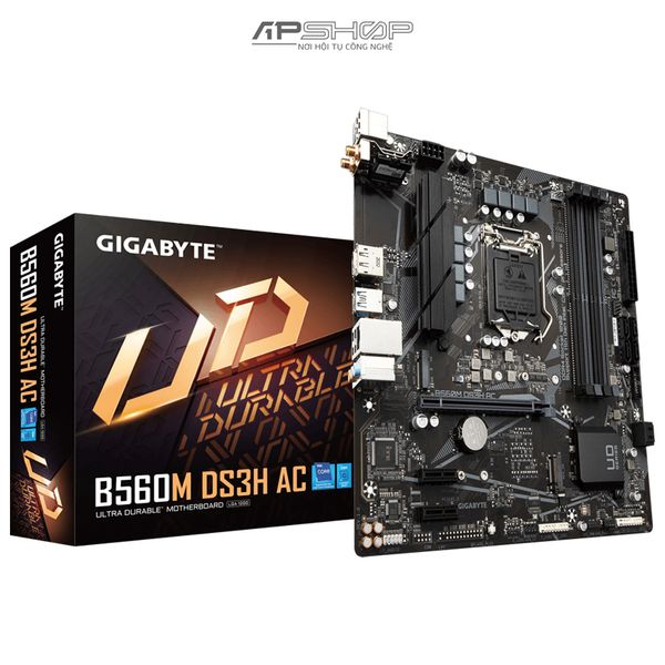 GIGABYTE B560M DS3H AC - Hàng chính hãng