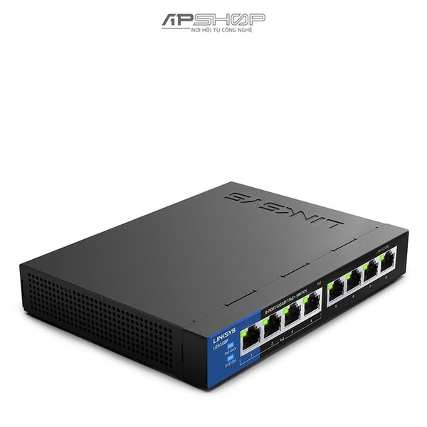 Switch Linksys LGS108P 8Port Desktop Gigabit PoE Switch - Hàng chính hãng