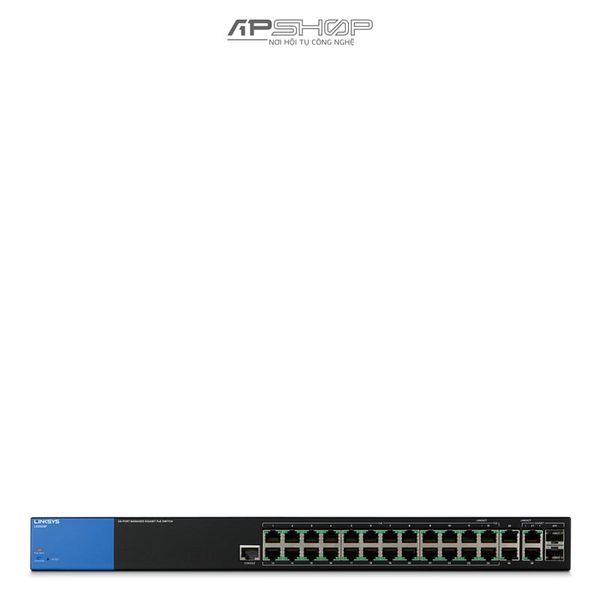 Switch Linksys LGS528P 28Port Managed Gigabit PoE+ Switch - Hàng chính hãng