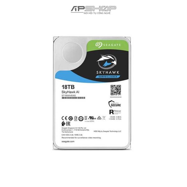 HDD Seagate SkyHawk AI 18TB 7200RPM 256MB | Chính hãng