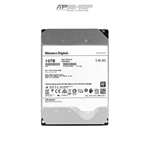 HDD Western Digital Ultrastar 10TB - Chuyên Dụng Cho Enterprise