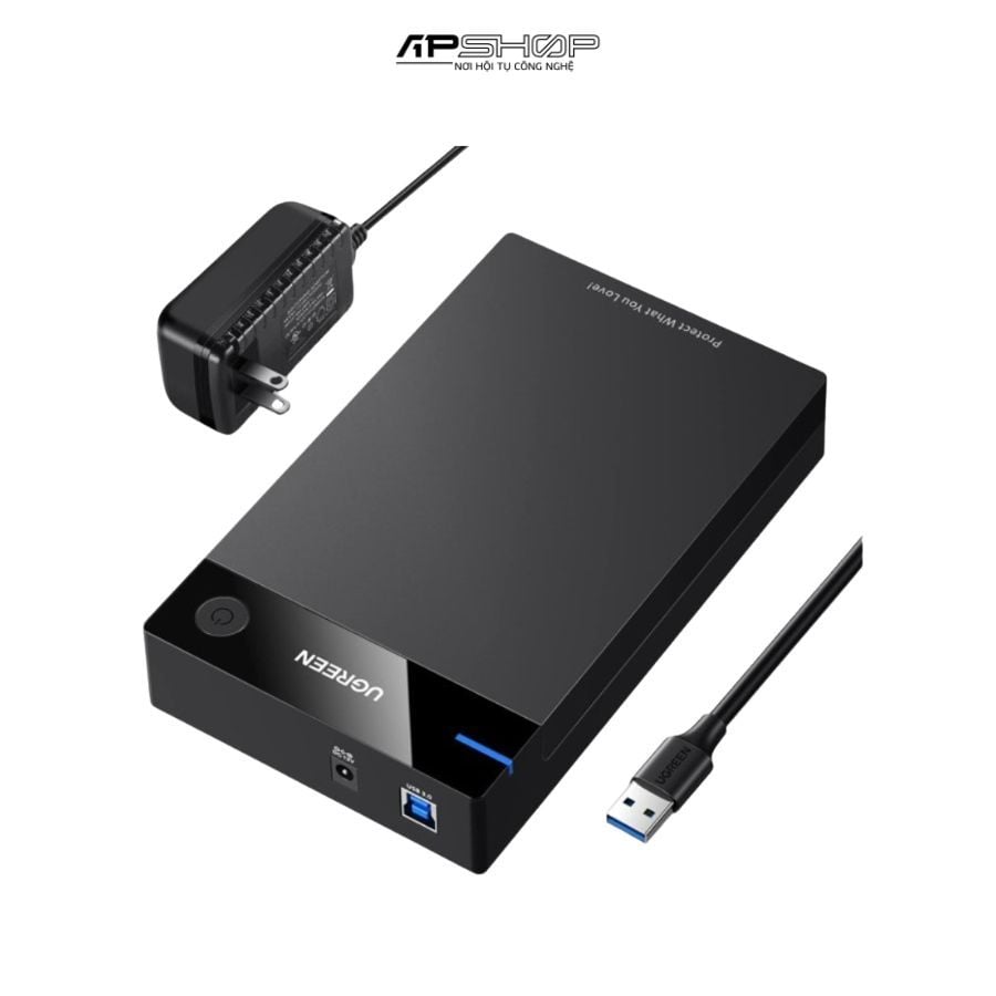 Box Ổ Cứng 3.5"/2.5" SATA Ugreen US222 | Hỗ Trợ 10TB