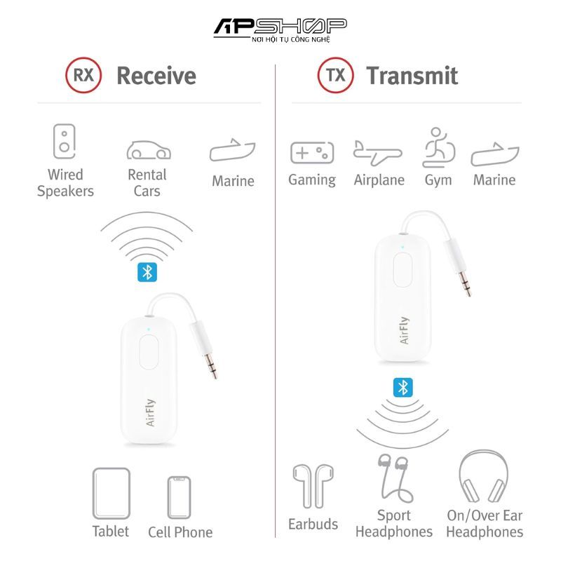 Thiết bị phát Bluetooth cho tai nghe Twelve South Airfly Pro Deluxe