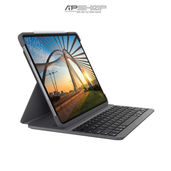 Bàn Phím Logitech Slim Folio Pro for iPad Pro 2020 11, 12.9 inch (Gen 3, 4)