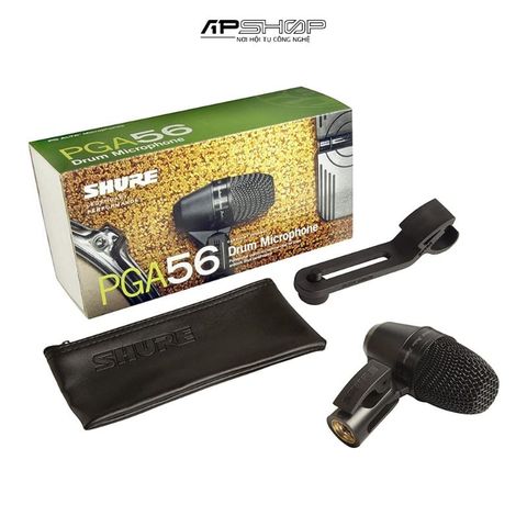 Micro thu âm tiếng Snare/Tom dynamic cardioid Shure PGA56-LC không kèm dây