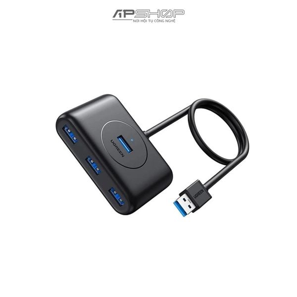 Hub Ugreen USB 3.0 sang 4 USB 3.0 | CR113 Black | Chính hãng