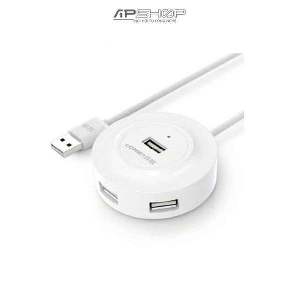 Hub Ugreen USB A 2.0 20270 | CR106 White | 4 Port USB 2.0 | Chính hãng