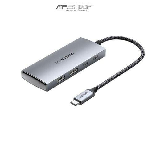 Hub Ugreen USB C CM480 | 4 Port (2 USB 3.1) | Chính hãng