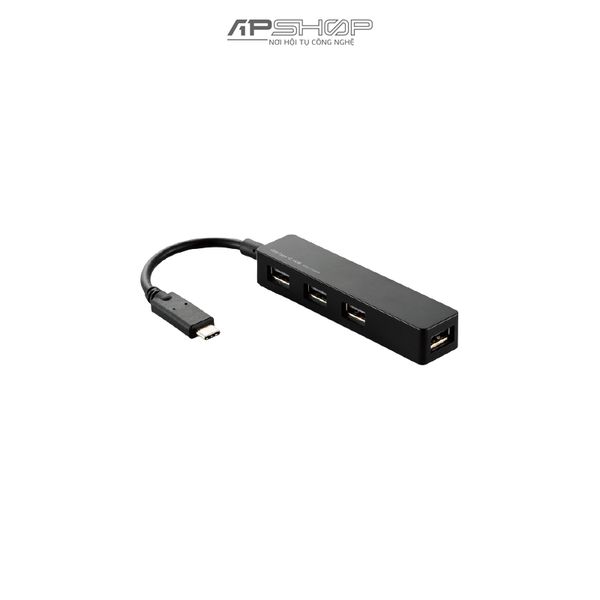 Hub USB Elecom U2HC-A4B Type C - Hàng chính hãng