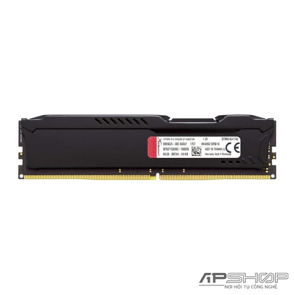 Ram HyperX Fury 16GB Bus 2666 BLACK - CL 16