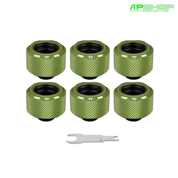 Fit Nối Thermaltake Pacific C PRO G1/4 PETG Tube 16mm OD Green ( 6 Fittitng )