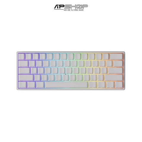 Bàn phím cơ MonsGeek FUN60 Pro SP White Glare Magnetic Switches Tri-Mode