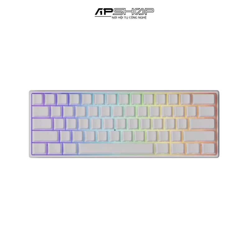 Bàn phím cơ MonsGeek FUN60 Pro SP White Glare Magnetic Switches Tri-Mode