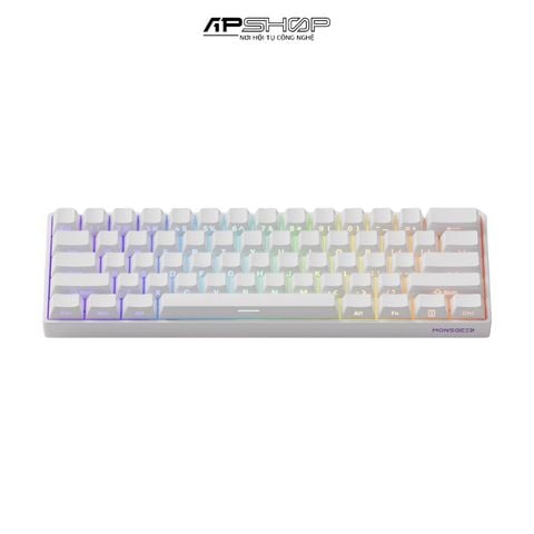 Bàn phím cơ MonsGeek FUN60 Pro SP White Glare Magnetic Switches Tri-Mode