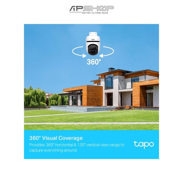 TP Link Camera WiFi An Ninh Quay/ Quét Ngoài Trời Tapo C500 1080p Full HD | Chính hãng