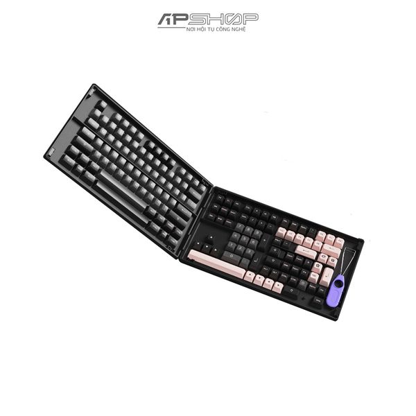 Keycap AKKO Black Pink PBT Double-Shot ASA profile | Chính hãng