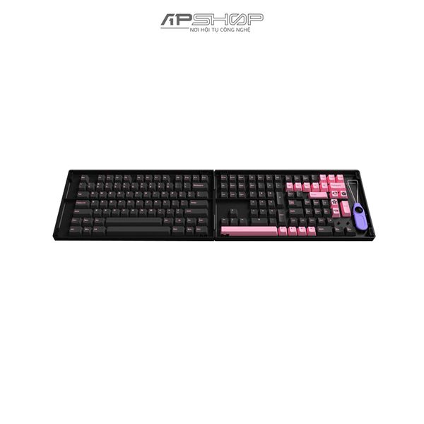 Keycap AKKO Black Pink PBT Double-Shot Cherry profile | Chính hãng