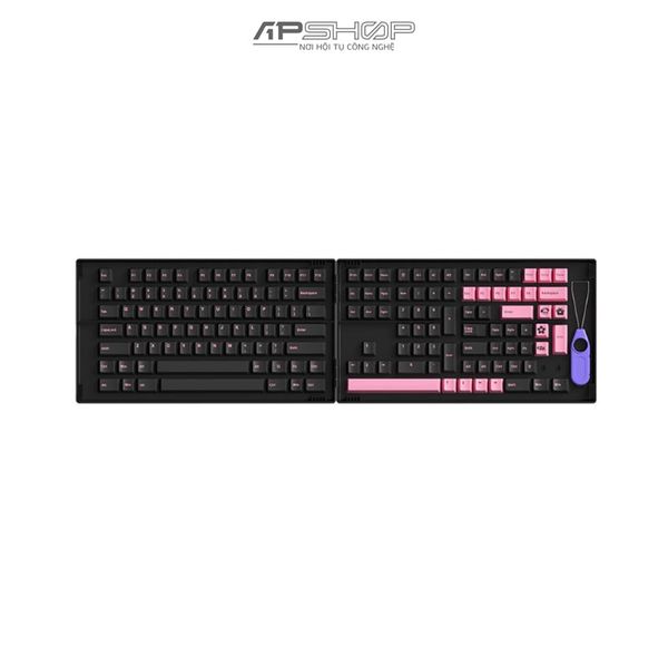 Keycap AKKO Black Pink PBT Double-Shot Cherry profile | Chính hãng