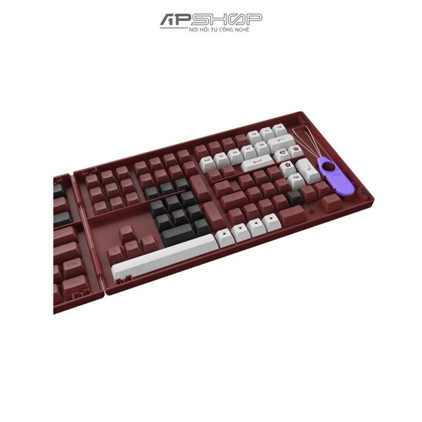 Keycap AKKO BRED PBT Double-Shot ASA profile | Chính hãng