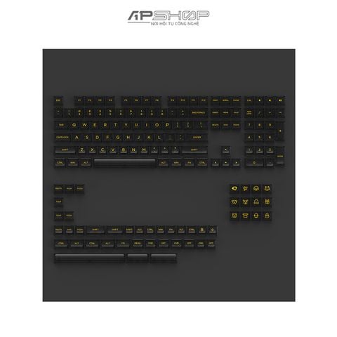 Keycap AKKO Clear Black V2 Printed Characters ASA profile | Chính hãng