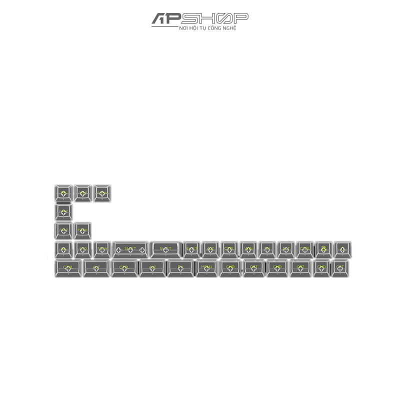 Keycap AKKO Clear Printed Characters ASA profile | Chính hãng