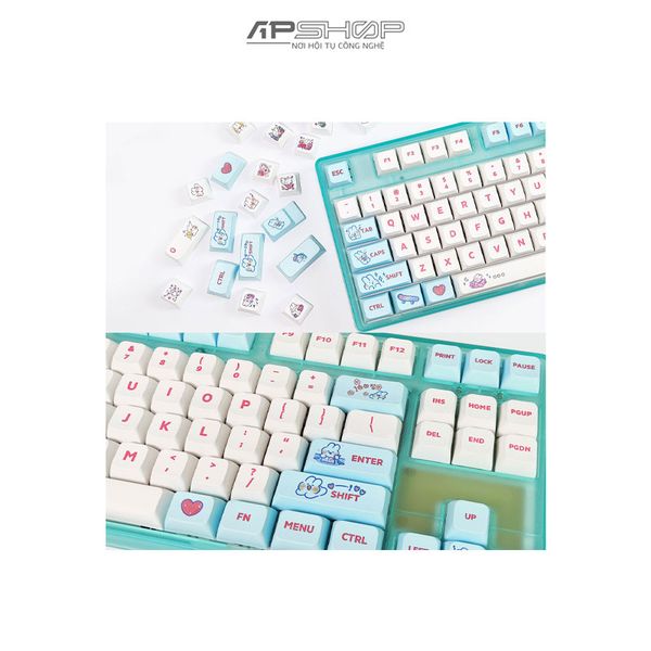 Keycap APS Rabbit Colors White Blue XDA Profile