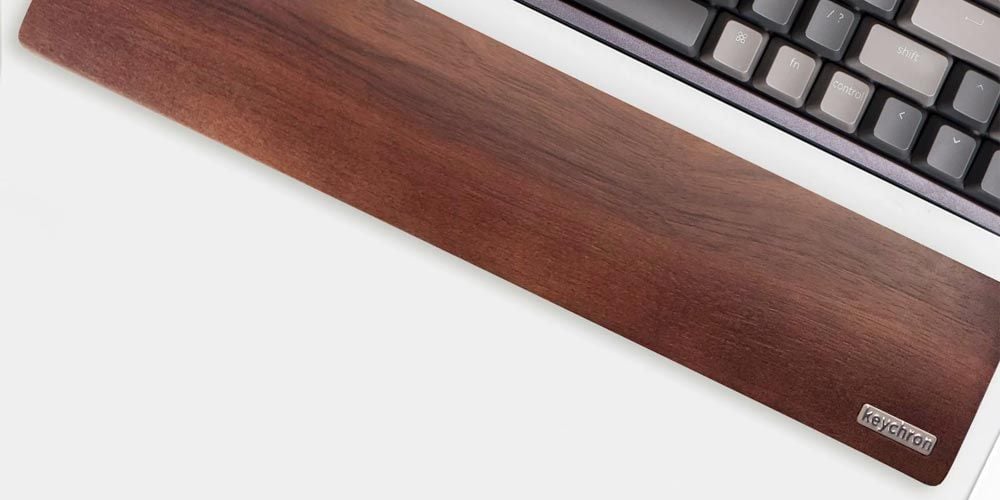 Kê tay bàn phím Keychron K2 Walnut Wood Palm Rest