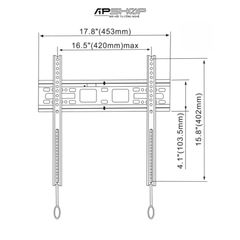 Khung treo tivi cố định LCD GL D2-FG (32