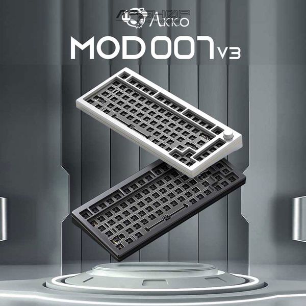 KIT Bàn phím Custom AKKO MOD007 V3 CNC 1 Mod RGB | Hotswap 5 Pin | Chính hãng
