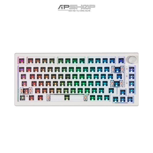 Kit Bàn phím Fuhlen H75S Gasket Mount 3 Modes Hotswap RGB | Chính hãng