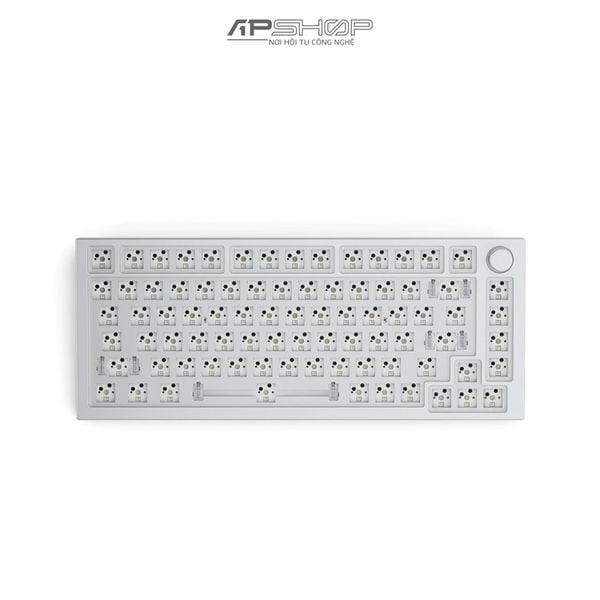 Kit Bàn phím Glorious GMMK PRO RGB White Ice Hotswap Aluminum Plate | Chính hãng