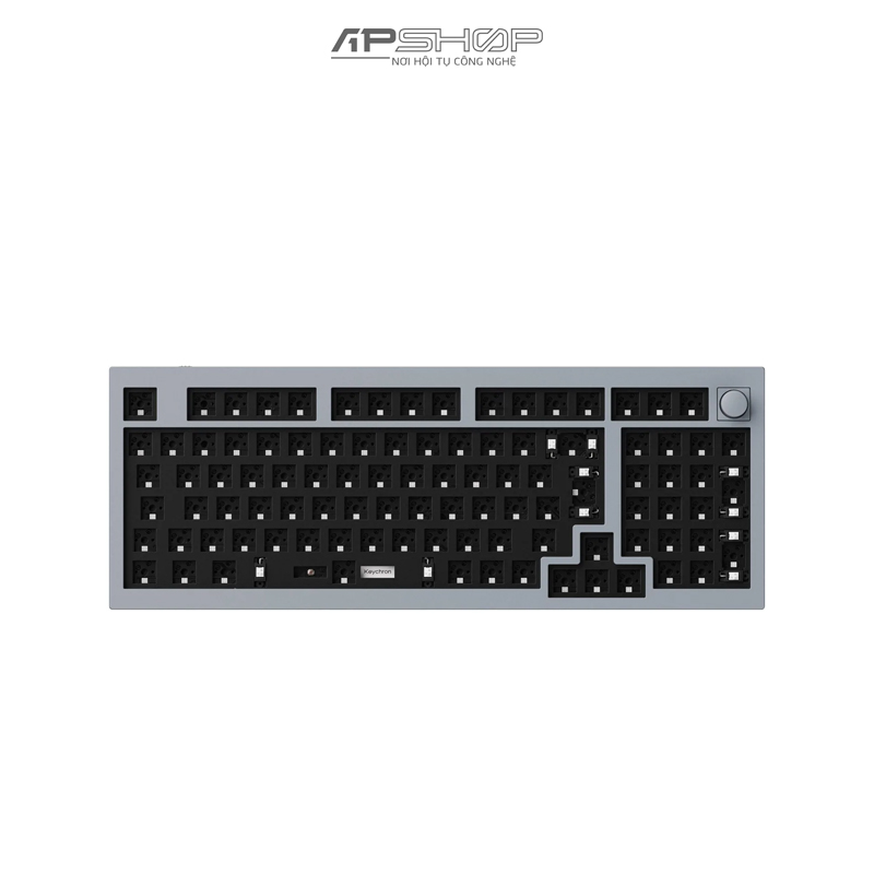 Kit Bàn phím Keychron Q5 Barebone Silver Grey Có Knob | Chính hãng