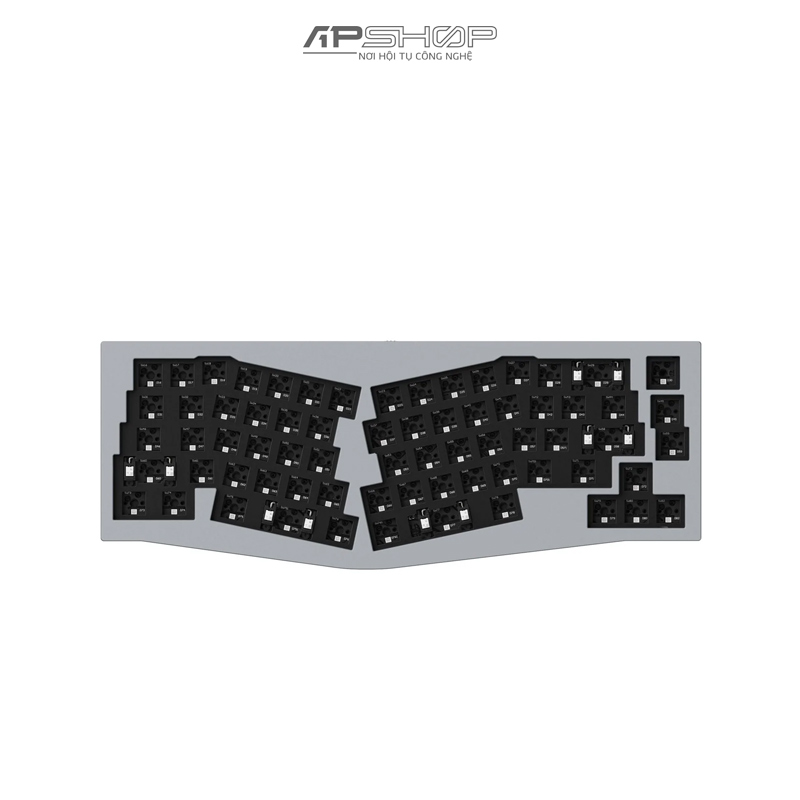 Kit Bàn phím Keychron Q8 Barebone Silver Grey Không Knob | Chính hãng