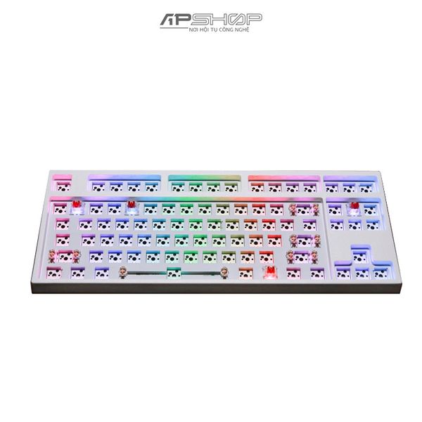 Kit Bàn phím Keycool KC87 DIY KIT RGB 3 Modes Bluetooth / Wireless Hotswap | Chính hãng