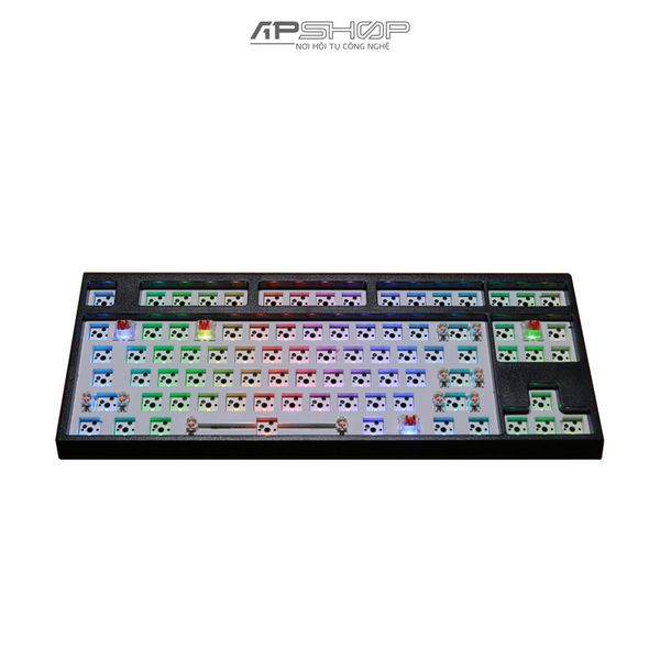 Kit Bàn phím Keycool KC87 DIY KIT RGB 3 Modes Bluetooth / Wireless Hotswap | Chính hãng