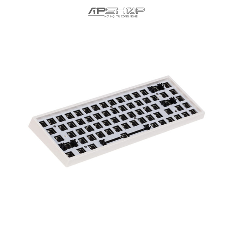 Kit Bàn phím Keydous NJ68 Max AP White Case Steel Plate 3 Mode Bluetooth + Wireless | Chính hãng