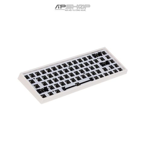 Kit Bàn phím Keydous NJ68 Max AP White Case Steel Plate 3 Mode Bluetooth + Wireless | Chính hãng