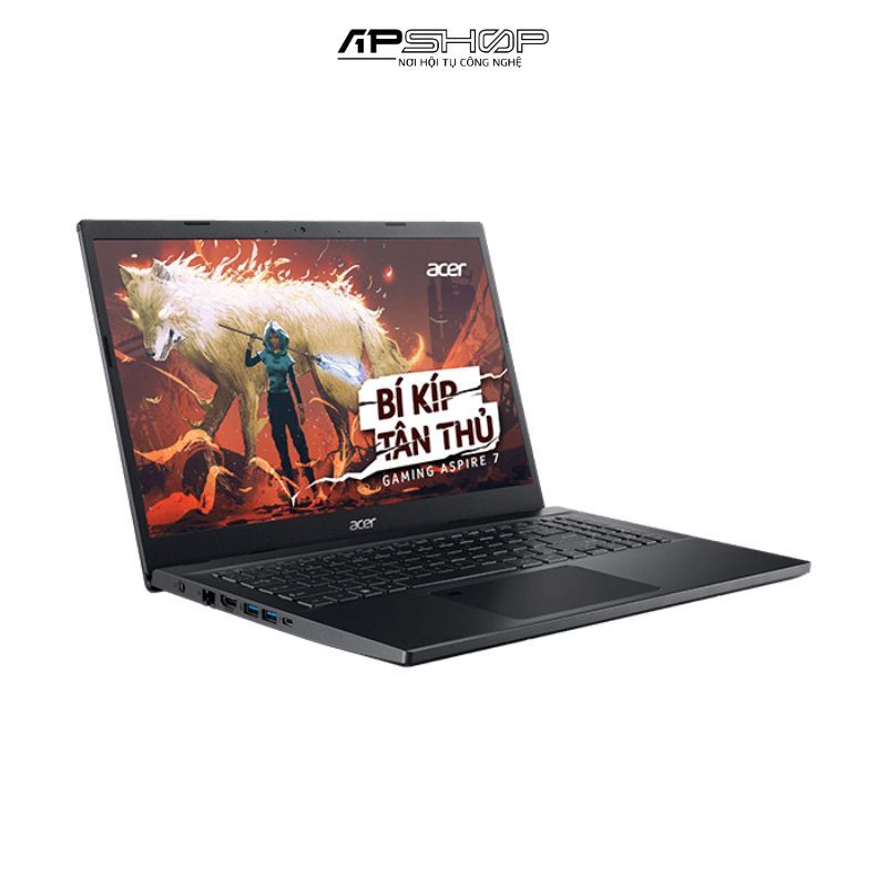 Laptop Acer Aspire 7 A715-76G-5806 | i5 12450H | RTX 3050 | 15.6 inch FHD, IPS, 144Hz | 16GB | 512GB SSD, Win 11 | Vỏ Nhôm
