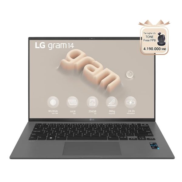 Laptop doanh nhân LG Gram 2023 14Z90R | i5 | Ram 16GB | SSD 256GB | Win 11 Home | Grey | Chính hãng