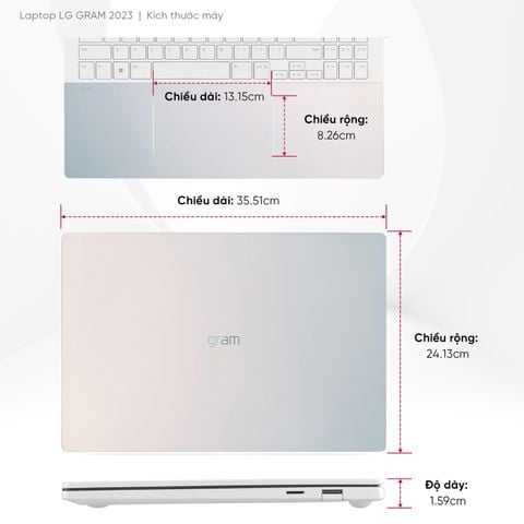 Laptop doanh nhân LG Gram 2023 16Z90RS
